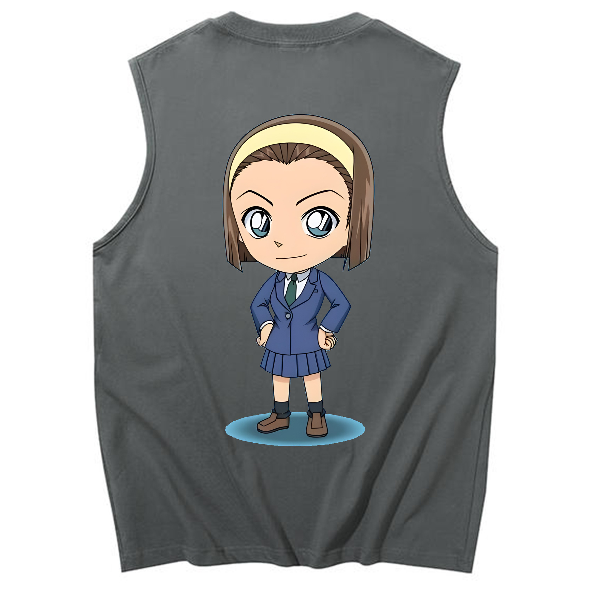 （画像用） 名探偵コナン 吉田 歩美 よしだ あゆみ Detective Conan my Yeager コットン100％タンクトップ（背面プリント）